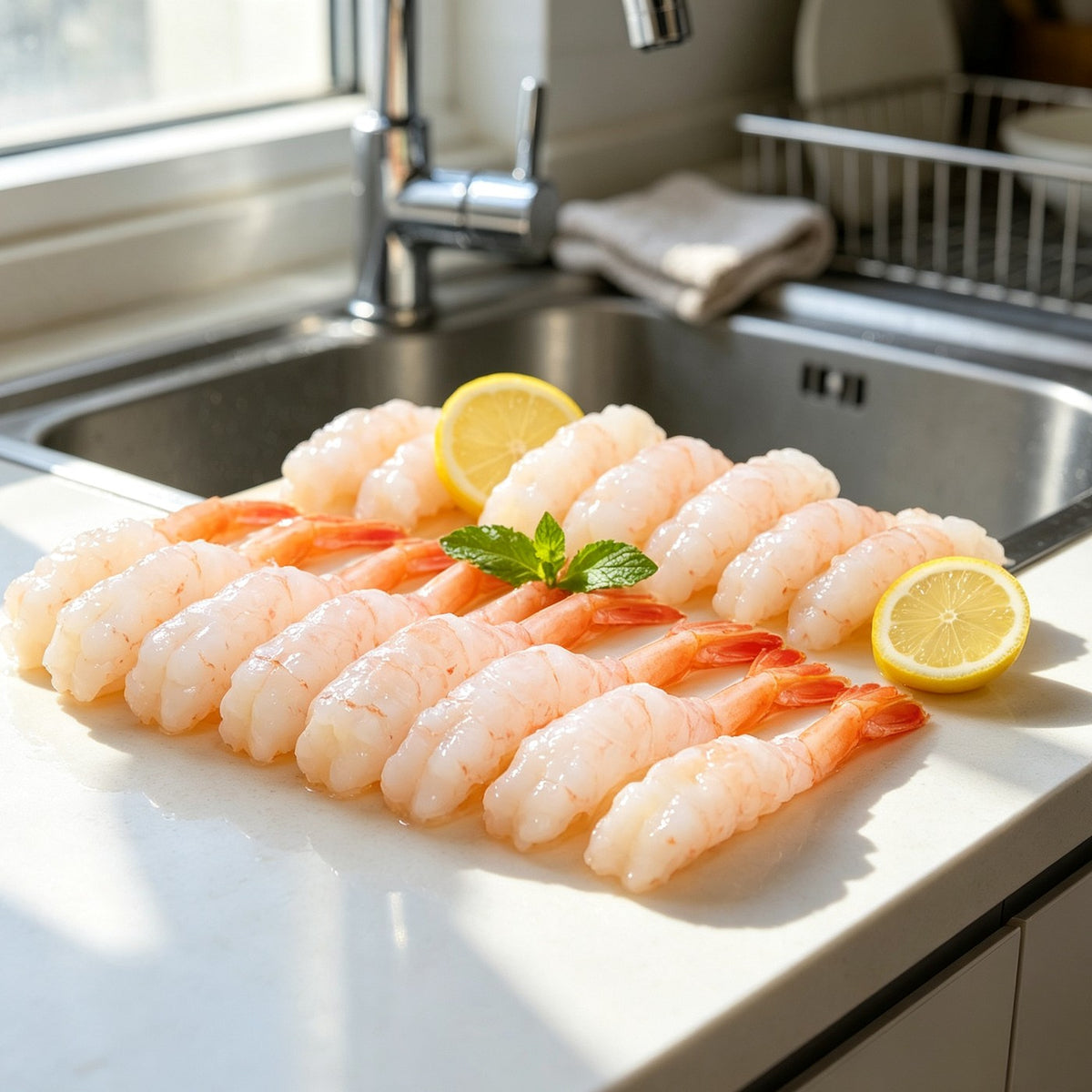 Delicate Fresh Shrimp Sashimi