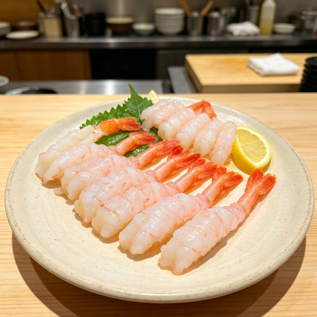Delicate Fresh Shrimp Sashimi